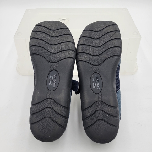 Earth Origins Navy Marine Blue Womans Suede/Leather Uppers Sandal Size 6M - Picture 6 of 9